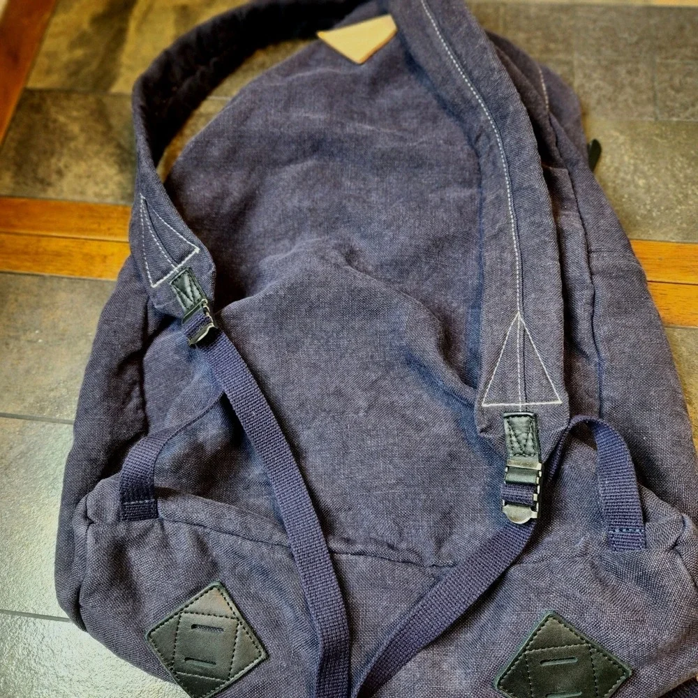 Y's Yohji Yamamoto Slouchy Washed Linen Backpack YX-116-330 Luxury Japan 21